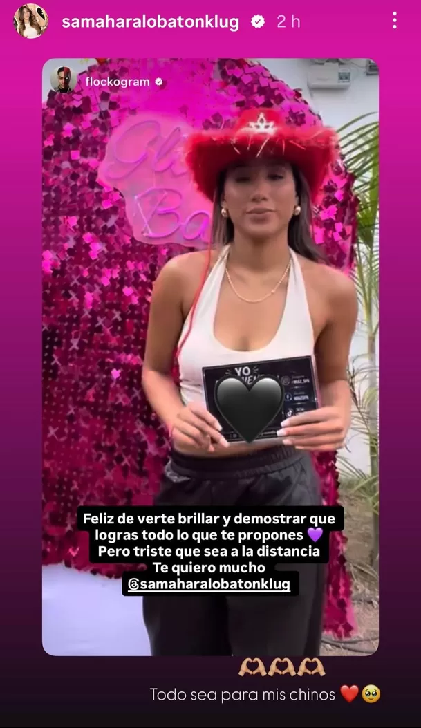 La respuesta de Samahara Lobatón a Youna / IG: samaharalobatón La respuesta de Samahara Lobatón a Youna / IG: samaharalobatón