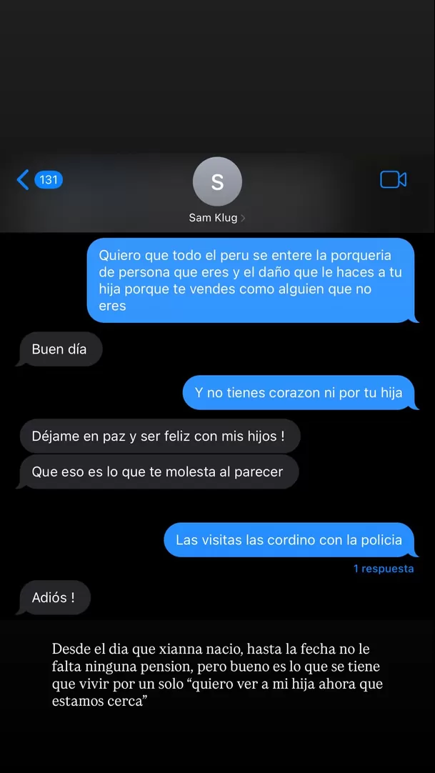 Youna llama "porquería de persona" a Samahara Lobatón / Instagram