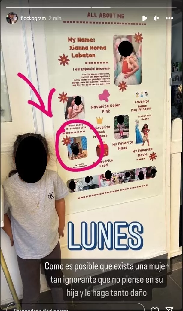 Yonathan Horna mostró su indignación por haber sido ignorado por Samahara Lobatón como padre de Xianna/Foto: Instagram Yonathan Horna mostró su indignación por haber sido ignorado por Samahara Lobatón como padre de Xianna/Foto: Instagram