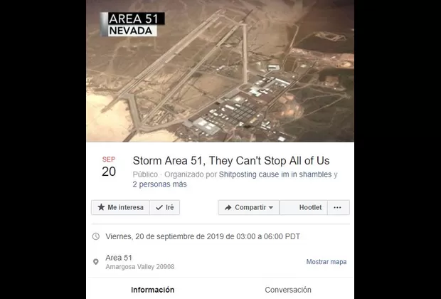 EE.UU.: un millón de personas planea invadir el Área 51 en busca de extraterrestres