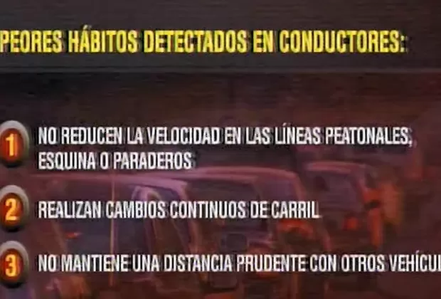 Estudio revela las faltas más comunes que cometen los conductores limeños