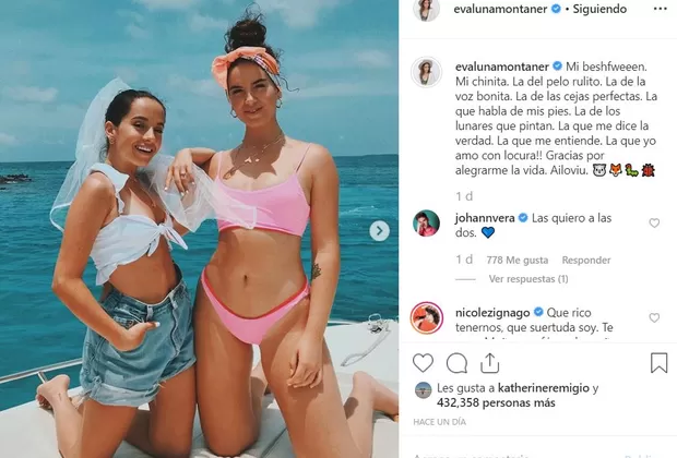 Evaluna Montaner dedica amoroso mensaje a Nicole Zignago tras despedida de soltera