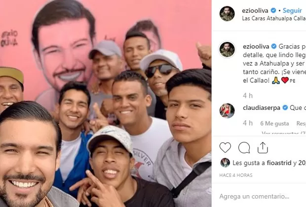 Ezio Oliva muestra cómo quedó su retrato en 'Las caras de Atahualpa' 