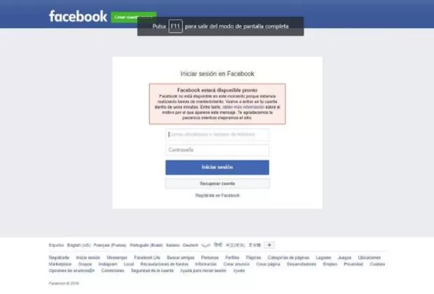 Facebook e Instagram sufren caída en varios países del mundo