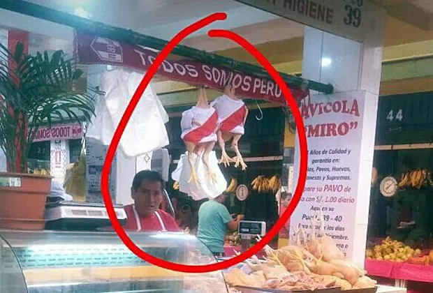 Facebook: pollos peruanos también 'se ponen la camiseta' de la selección