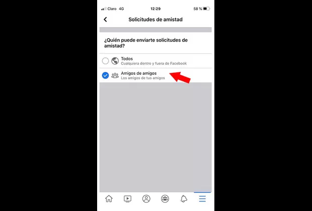 faceboook bloquear solicitudes de amistad de desconocidos 
