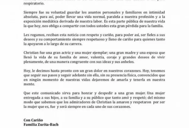 Comunicado Christian Bach