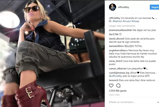 Fey: mira cómo luce la recordada cantante mexicana a sus 43 años