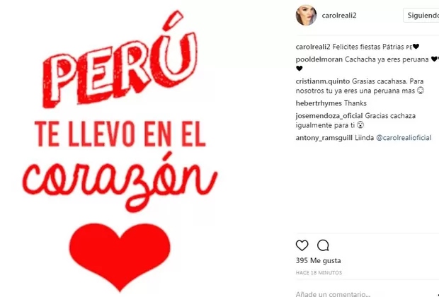 Cachaza saluda por Fiestas Patrias