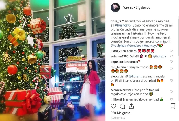 Fiorella Rodríguez alborotó a sus fans en Huancayo a vísperas de la Navidad