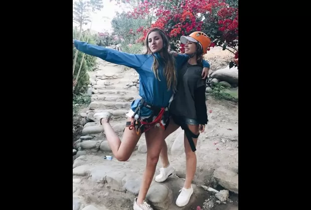 Flavia Laos y Ruth Kruger en Lunahuana