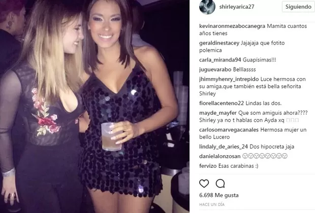 Flavia Laos y Shirley Arica coincidieron en fiesta y esto pasó