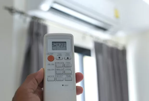 temperatura de aire acondicionado
