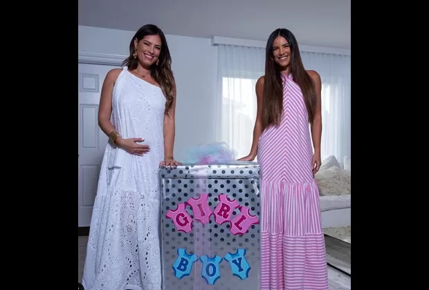 Gaby Espino aparece junto a su hermana menor y anuncia la llegada de un nuevo bebé