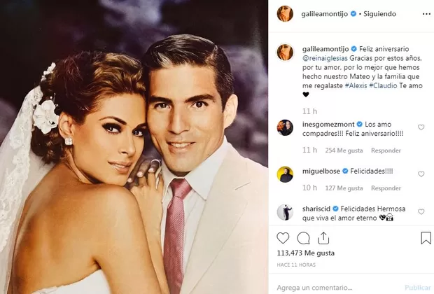 Galilea Montijo celebra así sus 8 años de matrimonio con Fernando Reina