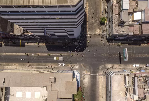 Gamarra: drone muestran cómo quedó el emporio tras el retiro de ambulantes