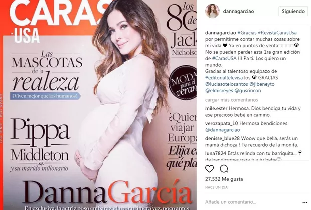 'Un gancho al corazón': Danna García lució por primera vez foto de su embarazo
