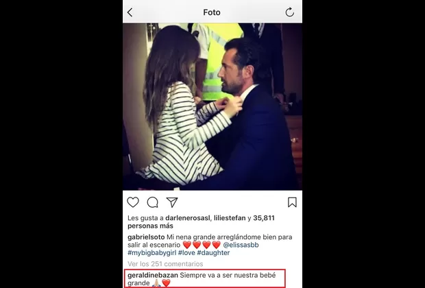 Geraldine Bazán le deja mensaje a Gabriel Soto