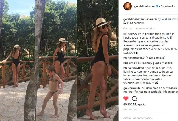 Geraldine Bazán comparte sexy foto en Instagram