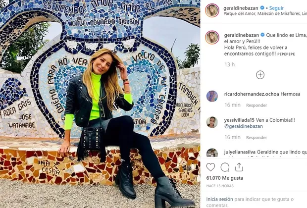 Geraldine Bazán en Lima