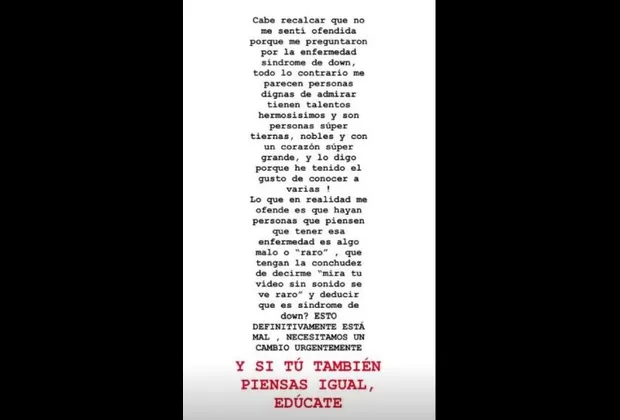 Gianella Marquina recibió desatinada pregunta sobre su parálisis facial y dijo esto