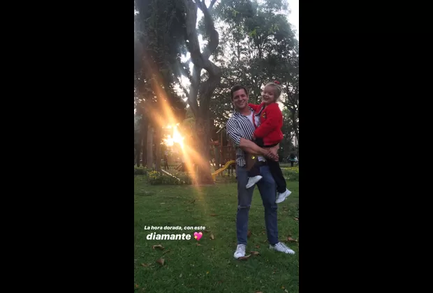 Gino Pesaressi enternece a fans con fotografía junto a su hija Gia