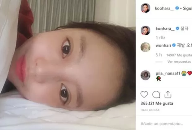 Goo Hara: la última foto que compartió la cantante en redes sociales 