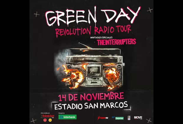 Green Day cambia de fecha para su show en Lima