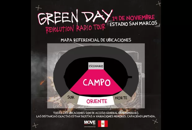 Green Day cambió de fecha para su concierto en Lima