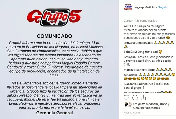 Grupo 5 accidente Huancavelica