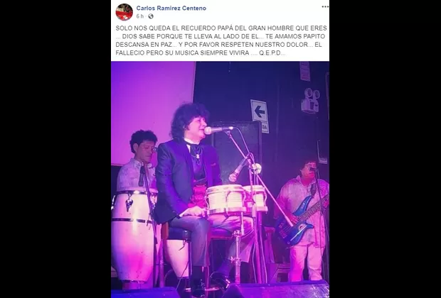 Grupo Centeno: el sensible mensaje del hijo de Carlos Ramírez tras muerte del cantante 