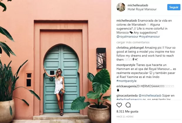 Hija de Luis Miguel sorprende con estas espectaculares fotos en Marruecos