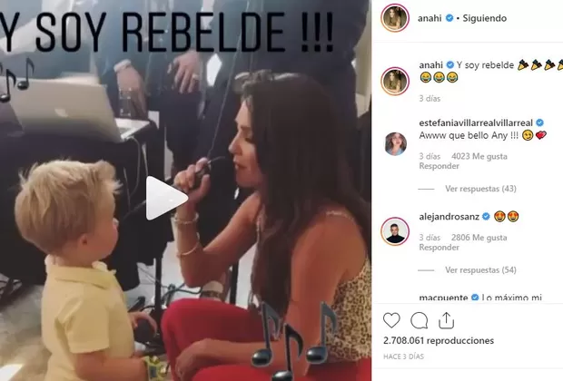 Anahí hijo Rebelde