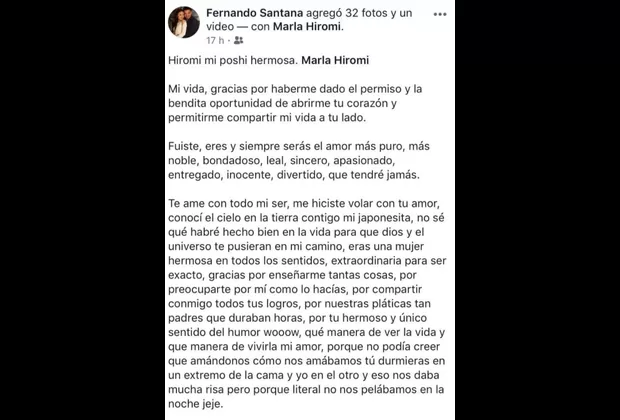 Fernando Santana se despide de Hiromi Hayakawa con emotiva carta