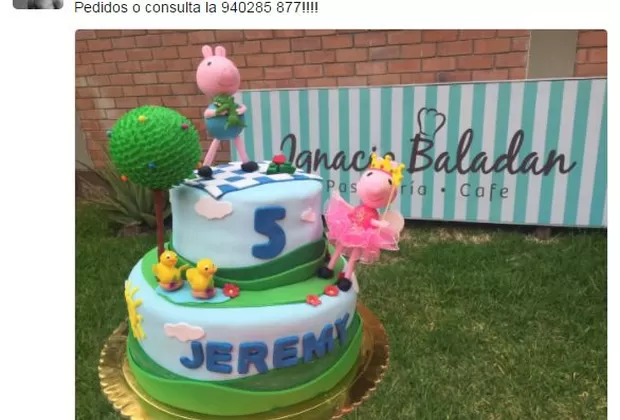 Ignacio Baladán sorprendió con esta torta a Jefferson Farfán