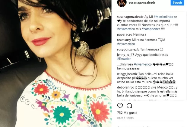 Instagram: este es el emotivo mensaje de Susana González a México en su día