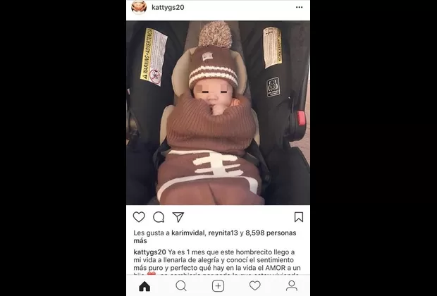 Instagram: Katty García presenta a su hijo con tierna foto