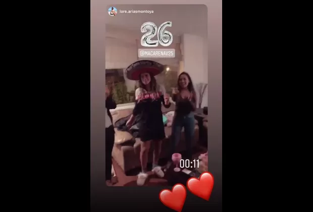 Instagram: Macarena Vélez celebró así su cumpleaños número 26