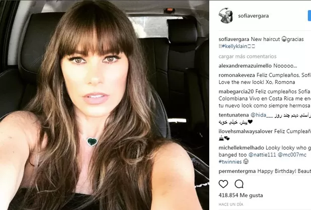 Instagram: Sofía Vergara cambió de look y ahora luce así