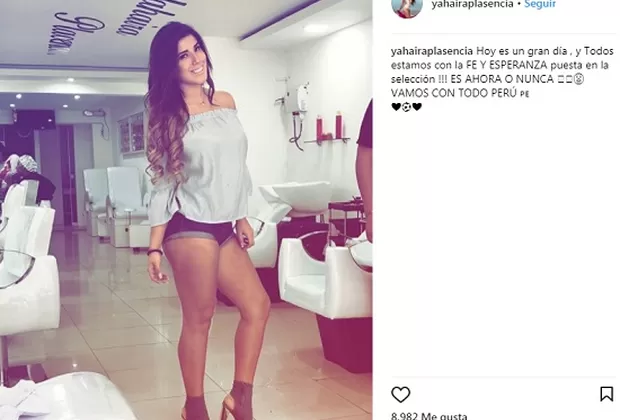 Instagram: Yahaira Plasencia alienta a la selección con sensual foto