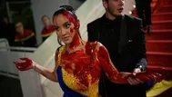 Activista se vertió pintura durante evento del Festival de Cannes 2023