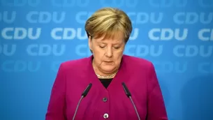 Tras 18 a&ntilde;os al frente de la CDU y &quot;casi 13&quot;, precis&oacute; Merkel, en la Canciller&iacute;a, la l&iacute;der alemana no presentar&aacute; otra candidatura a presidir el partido en su pr&oacute;ximo congreso. (Foto: EFE/Video: AFP)