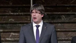 Carles Puigdemont, expresidente independentista de Cataluña. Video: AFP