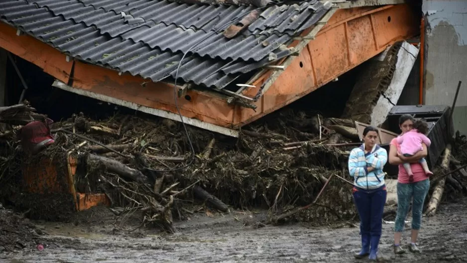 Bebé sobrevive "de milagro" a alud en Colombia