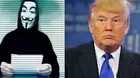 Anonymous acusa a Trump y famosos de presunta relación con red de pedofilia de Jeffrey Epstein