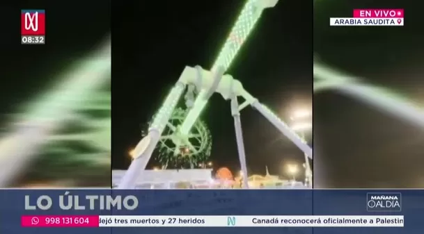 Rápidamente los clips del del accidente se viralizaron. Foto y video: Canal N 