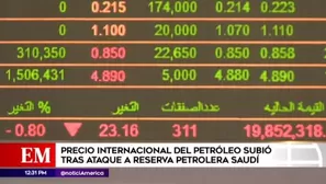 Precio del petróleo se dispara tras ataques con drones a reserva en Arabia Saudita. Foto y video: América Noticias