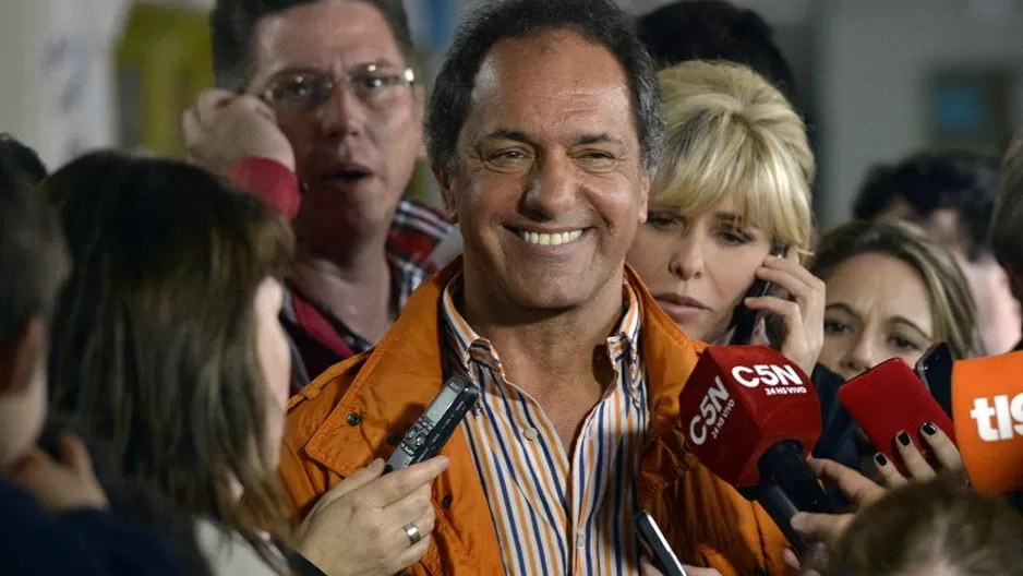 El gobernado de Buenos Aires y candidato presidencial del actual partido en el poder, Frente para la Victoria. (V&iacute;a: AFP)