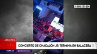 Argentina: Concierto de Chacalón Junior termina en balacera