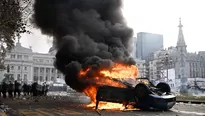 Disturbios frente el Congreso | Video: Canal N - Imagen: AFP